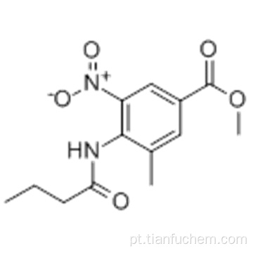 4- (Butirilamino) -3-metil-5-nitrobenzoato de metilo CAS 152628-01-8
